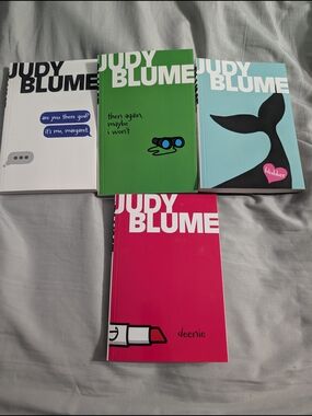 Judy Blume Paperback Book Lot - Pink, Green, Light Blue, White Covers